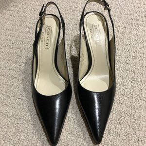 Coach sling back heels 6B